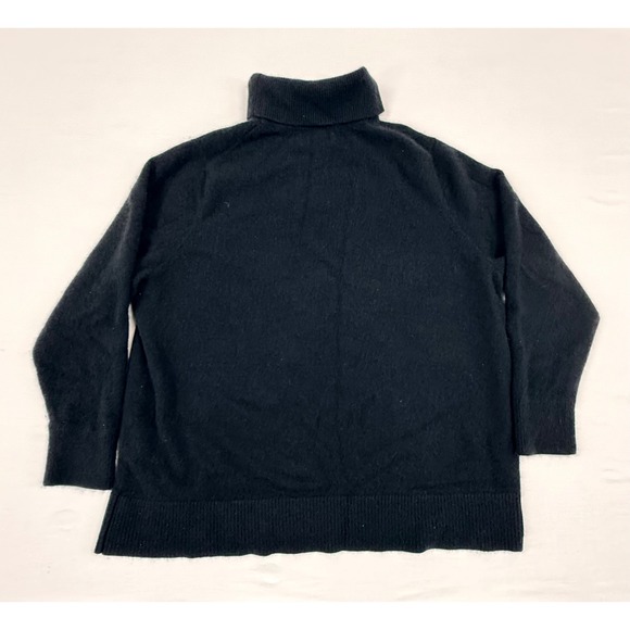 Lands End Black 100% Cashmere Turtleneck Sweater Size 2X (20W-22W) Super Soft - Picture 5 of 10
